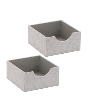Household Essentials Household Essential Square Organizer Tray 2 Pack In Gray