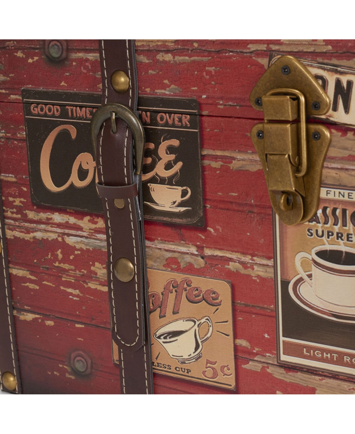 Household Essentials Medium Trunk Espresso In Multi Color