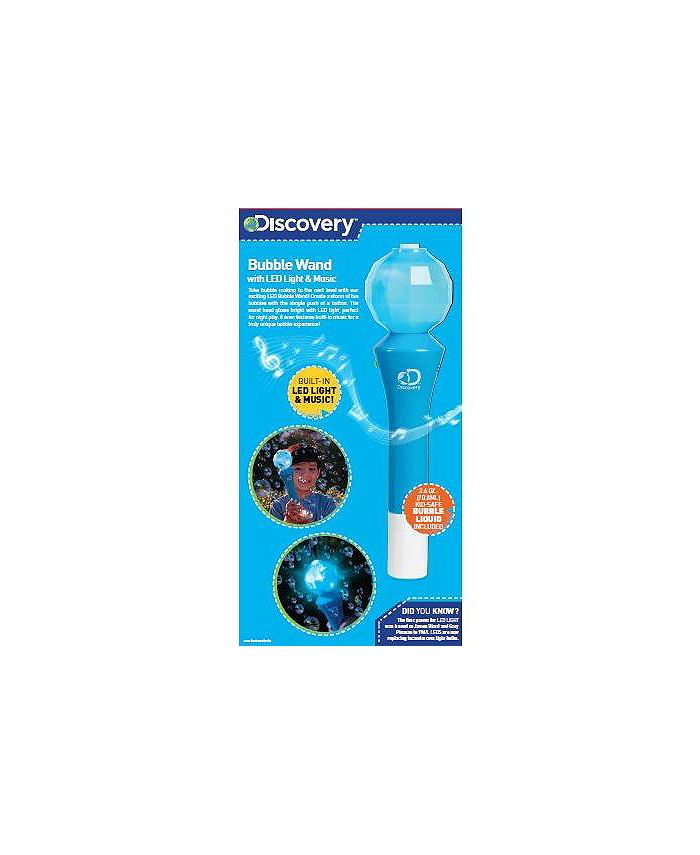 Discovery bubble wand with discount led light and music
