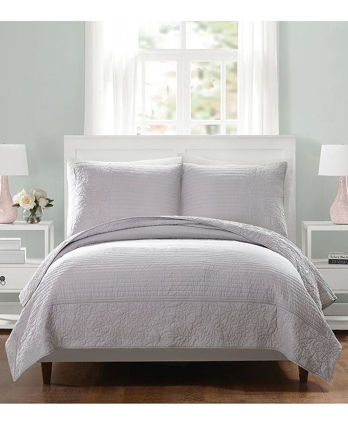 Vera Bradley Laos Lily Standard Sham Gray Macy's