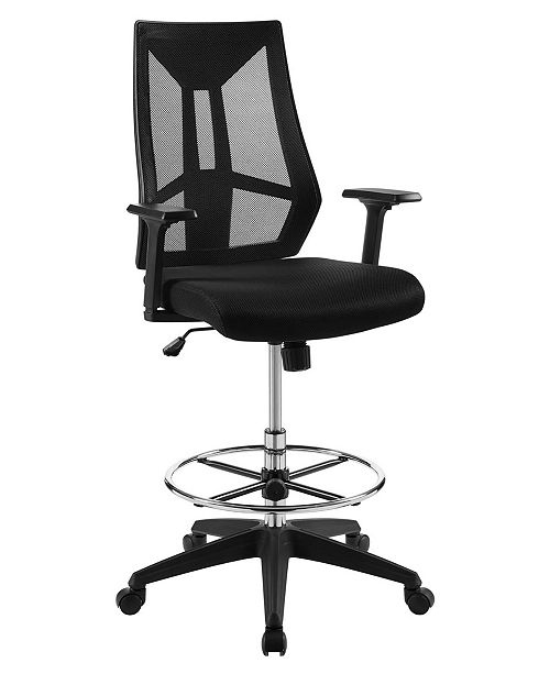 Modway Extol Mesh Drafting Chair Reviews Furniture Macy S