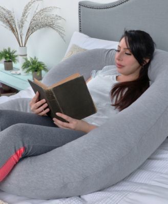 PharMeDoc Pregnancy C Shaped Full Body Pillow with Jersey Cover