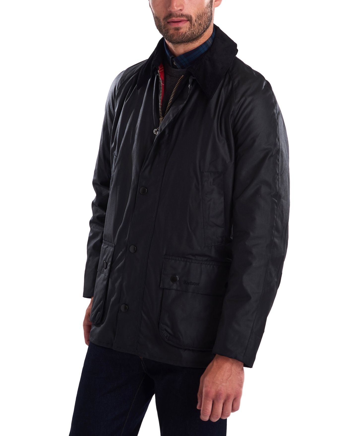 Мужская куртка Barbour Ashby Wax, цвет: Чёрный — фото 2