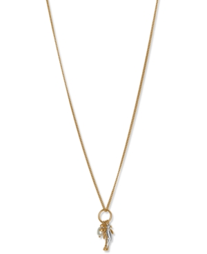 image of Lucky Brand Two-Tone Tropical Charm Pendant Necklace, 32