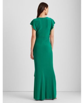 ralph lauren long blue dress