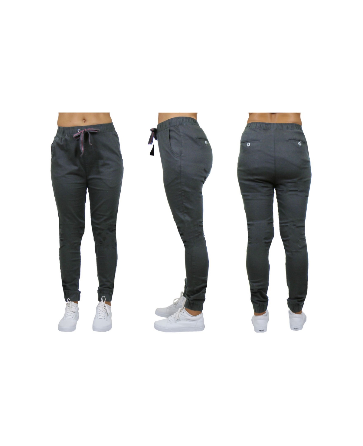 Galaxy By Harvic Women's Basic Stretch Twill Joggers