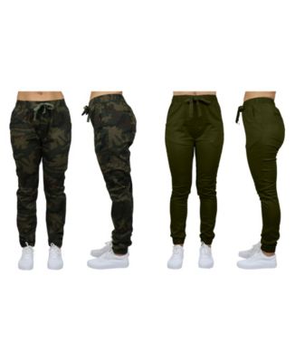 Women's Basic Stretch Twill Joggers, Pack of 2