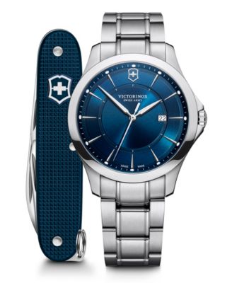 Victorinox - Men's Alliance Silver Stainless Steel Bracelet, 40mm