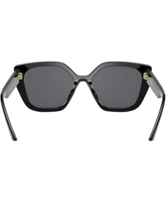 Monochrome Rectangular Women's Sunglasses, PR 24XS