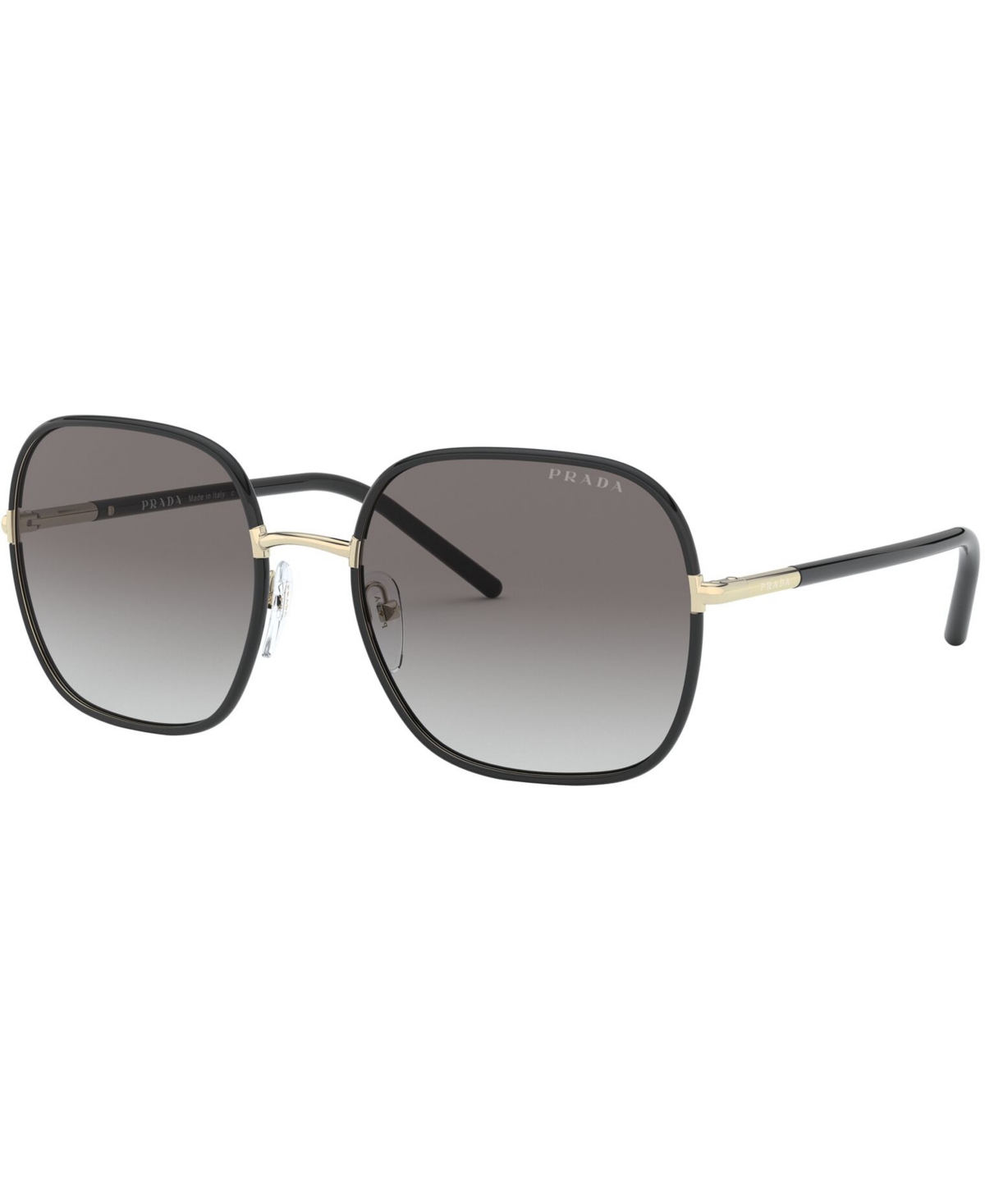 Prada Sunglasses, 0pr 67xs In Pale Gold,black,grey Gradient