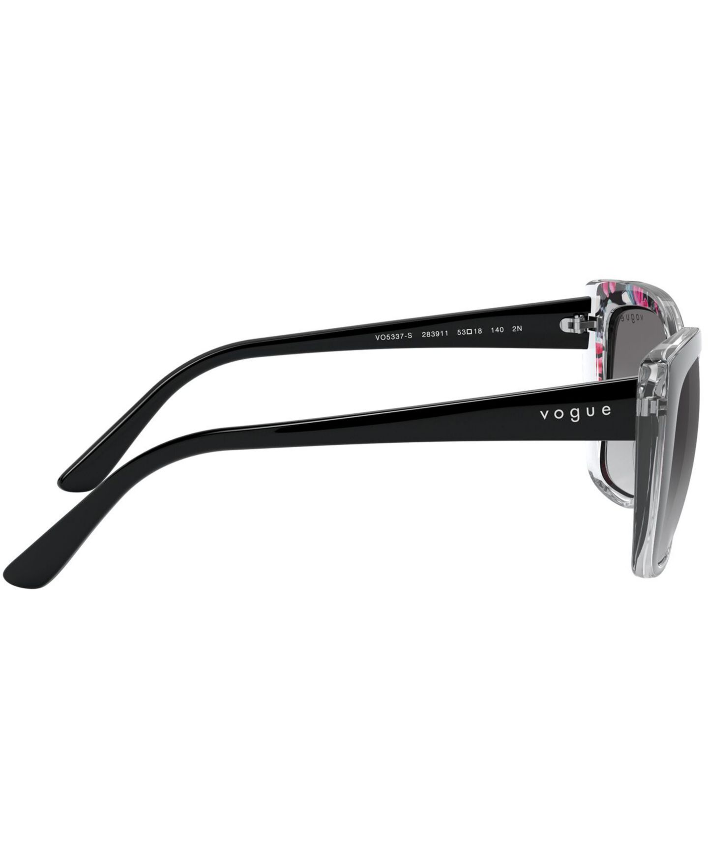 Женские солнцезащитные очки Vogue Eyewear Sunglasses, VO5337S53-Y, цвет: Чёрный / Серый градиентный — фото 4