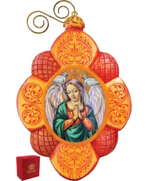 G.debrekht Hand Painted Virgin Mary Scenic Ornament In Multi