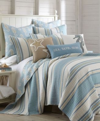 Maui Stripe Reversible 2-Pc. Quilt Set, Twin