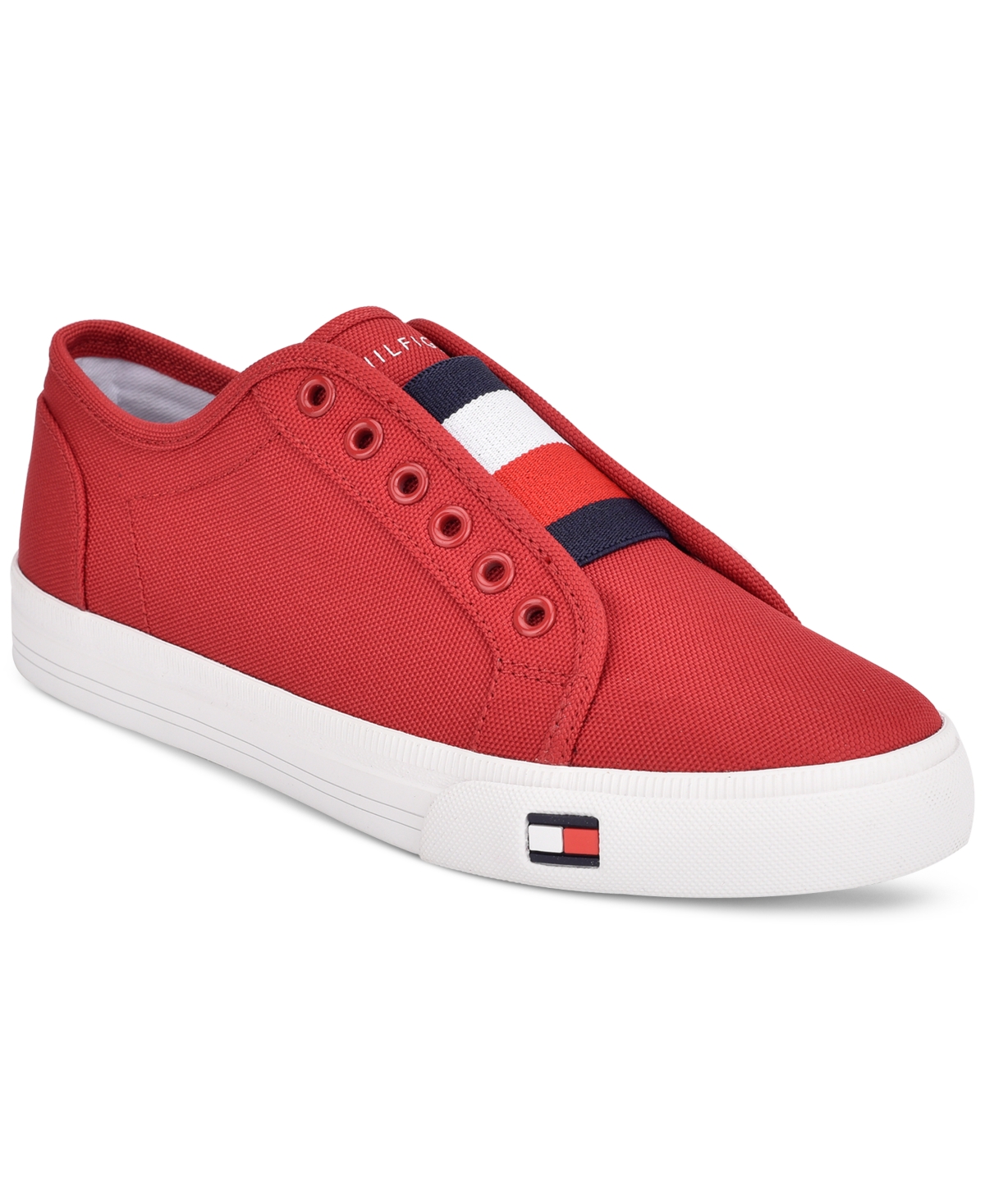 Shop Tommy Hilfiger Anni Slip On Sneakers In Red