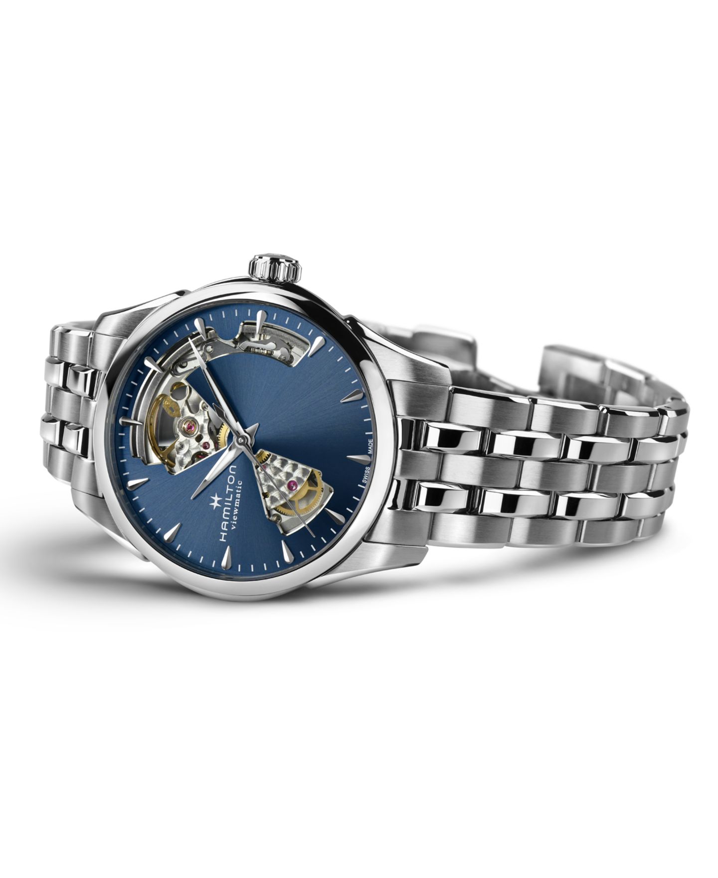 Женские часы Hamilton Swiss Automatic Jazzmaster Stainless Steel Bracelet Watch 36mm — фото 2