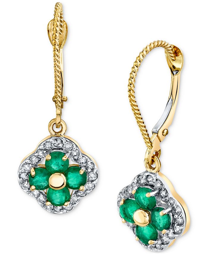 Macy's jewelry clearance emerald earrings
