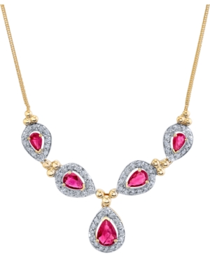 image of Ruby (2-1/2 ct. t.w.) & Diamond (1/2 ct. t.w.) 16