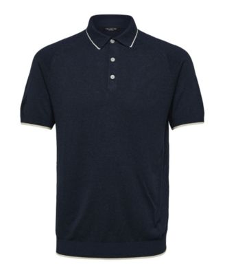 mens knitted polo