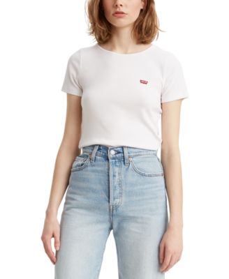 levis logo t shirt women