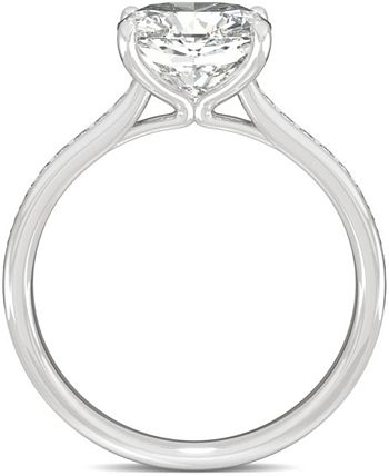 Charles & Colvard - Moissanite Cushion Engagement Ring (2-5/8 ct. t.w. DEW) in 14k White Gold