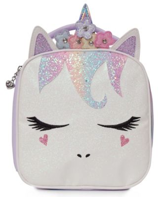 glitter unicorn lunch bag