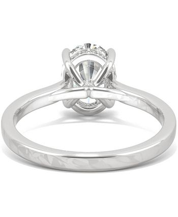 Charles & Colvard - Moissanite Oval Engagement Ring (2-1/3 ct. t.w. DEW) in 14k White Gold