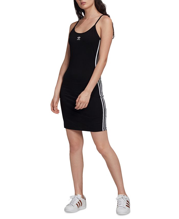 adidas Women's Adicolor 3-Stripe Tank Dress - Macy's