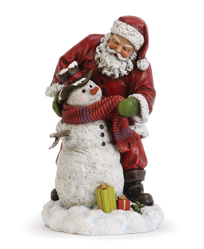 Napco Santa Helping Snowman - Macy's