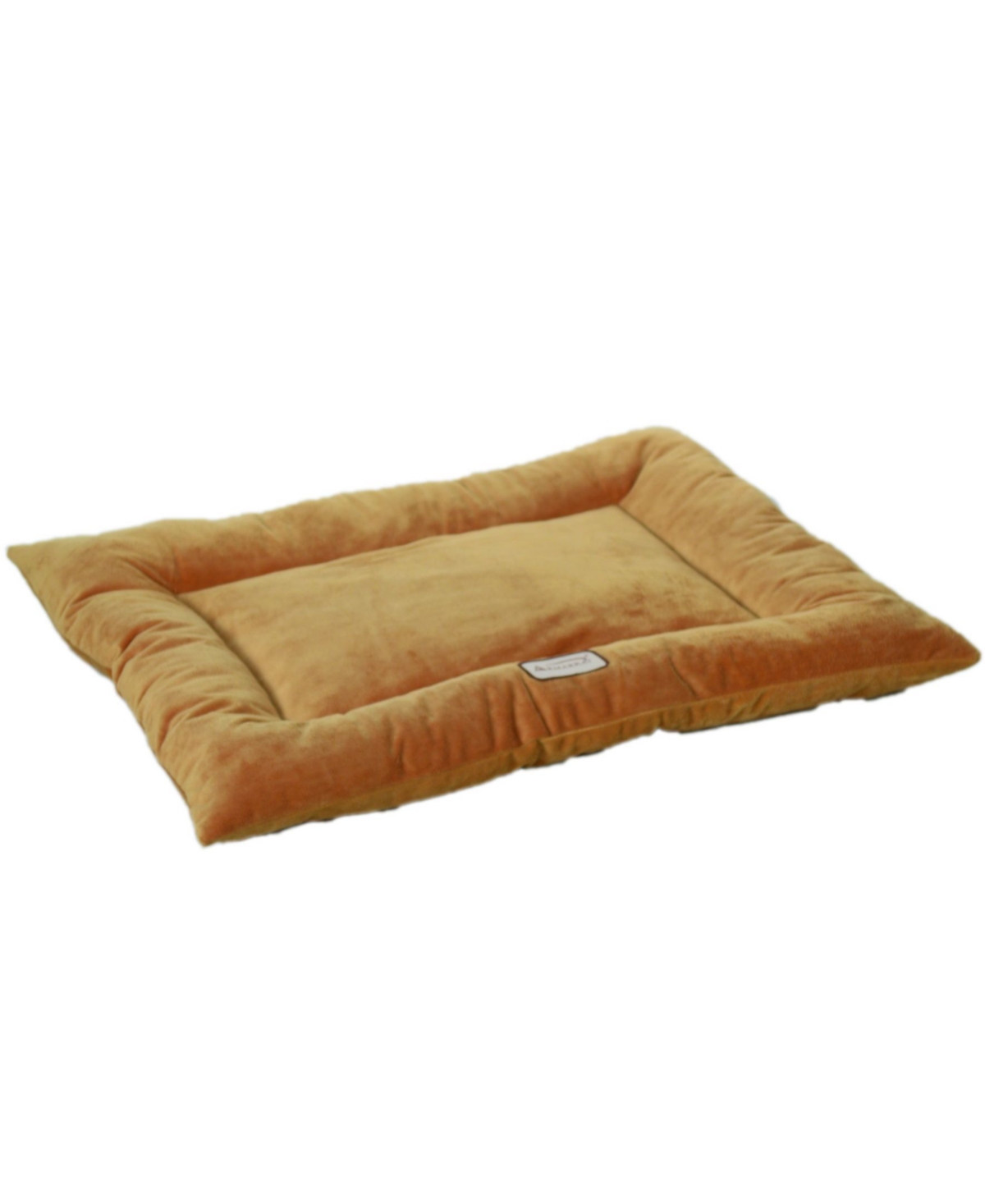 M01CZS-l Large Pet Bed Mat , Dog Crate Soft Pad With Poly Fill Cushion, Earth Brown - Earth brown