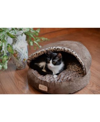 Cuddle Cave Cat Bed With Anti Slip Bottom for Cat Kitty Puppy Animals, Cat Slipper Bed C31HKF/BW