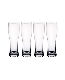 Purismo Wheat Beer Pilsner Glass, Set of 4