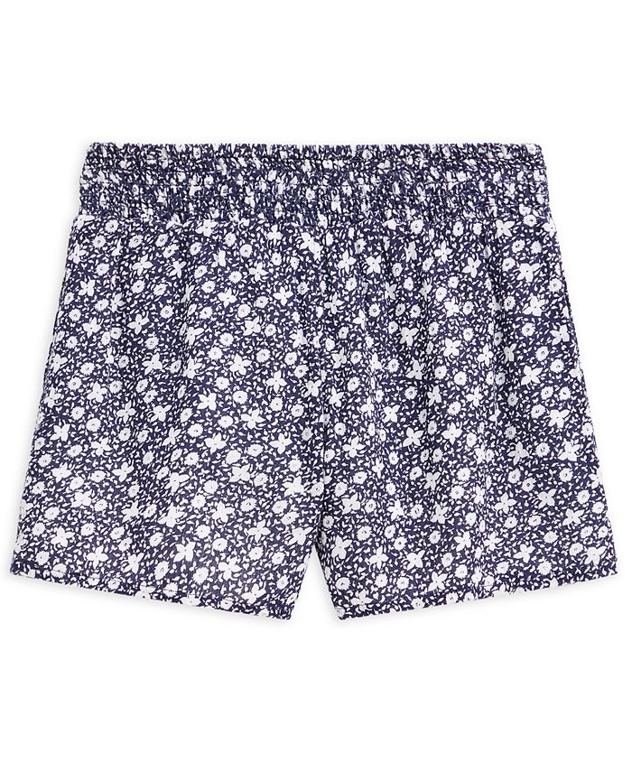 Polo Ralph Lauren Little Girls Floral-Print Shorts - Macy's