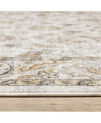 Maharaja 70E Ivory and Gray 3'3" x 5' Area Rug
