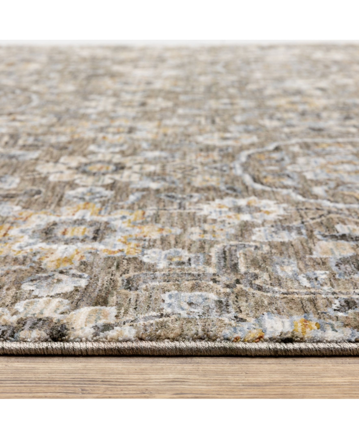 Oriental Weavers Maharaja 532D Gray and Tan 2' x 3' Area Rug