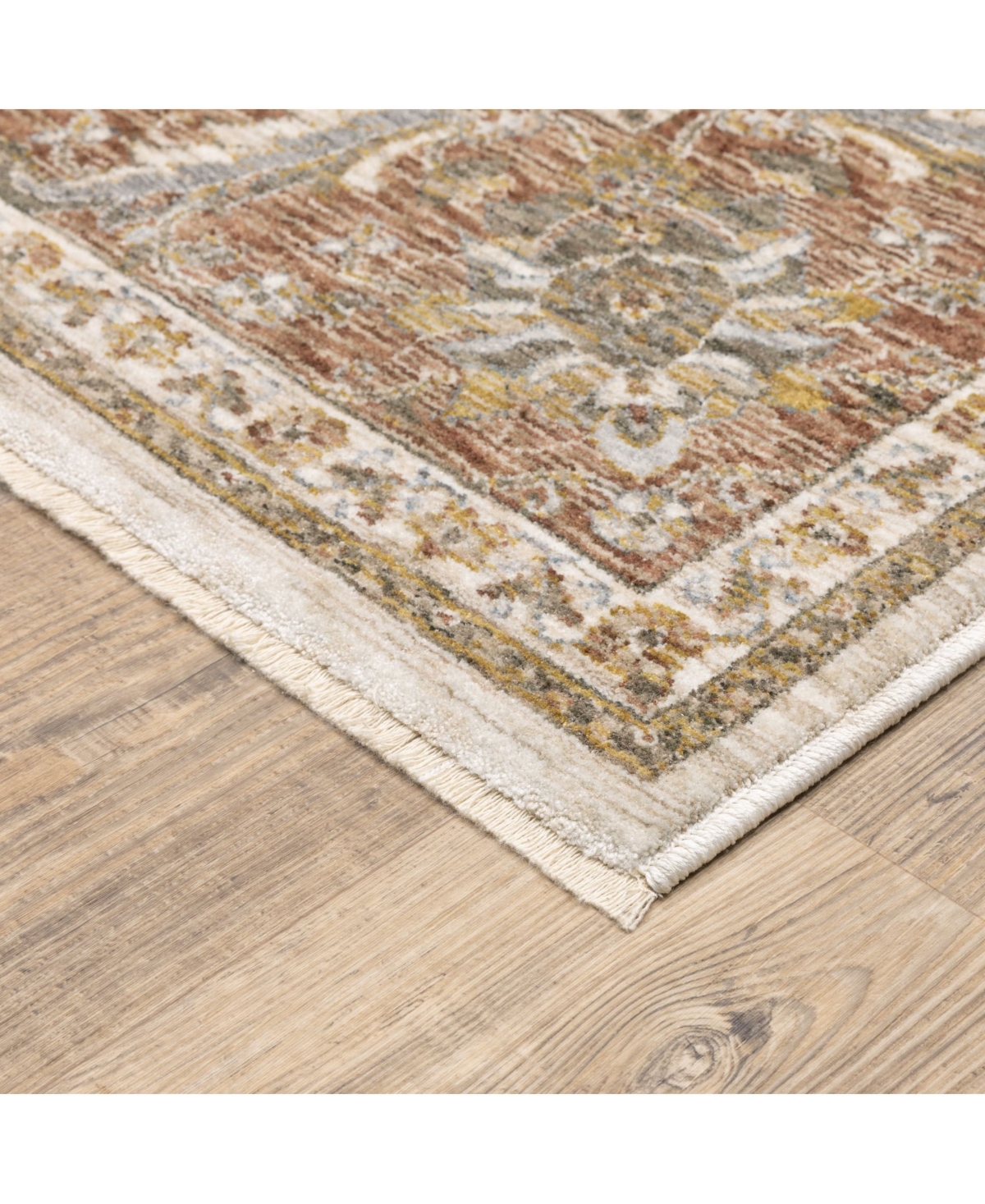 Jhb Design Maharaja 5091z Rust And Ivory 7'10" X 10'10" Area Rug In Rust,ivory