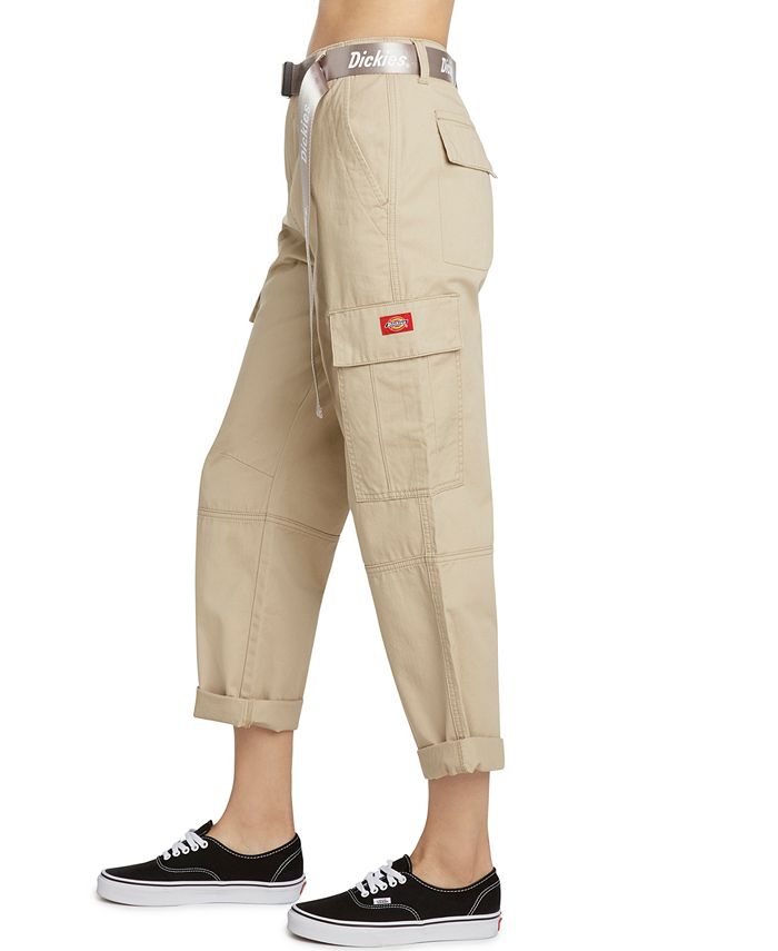 dickies belted utility olive cargo pants
