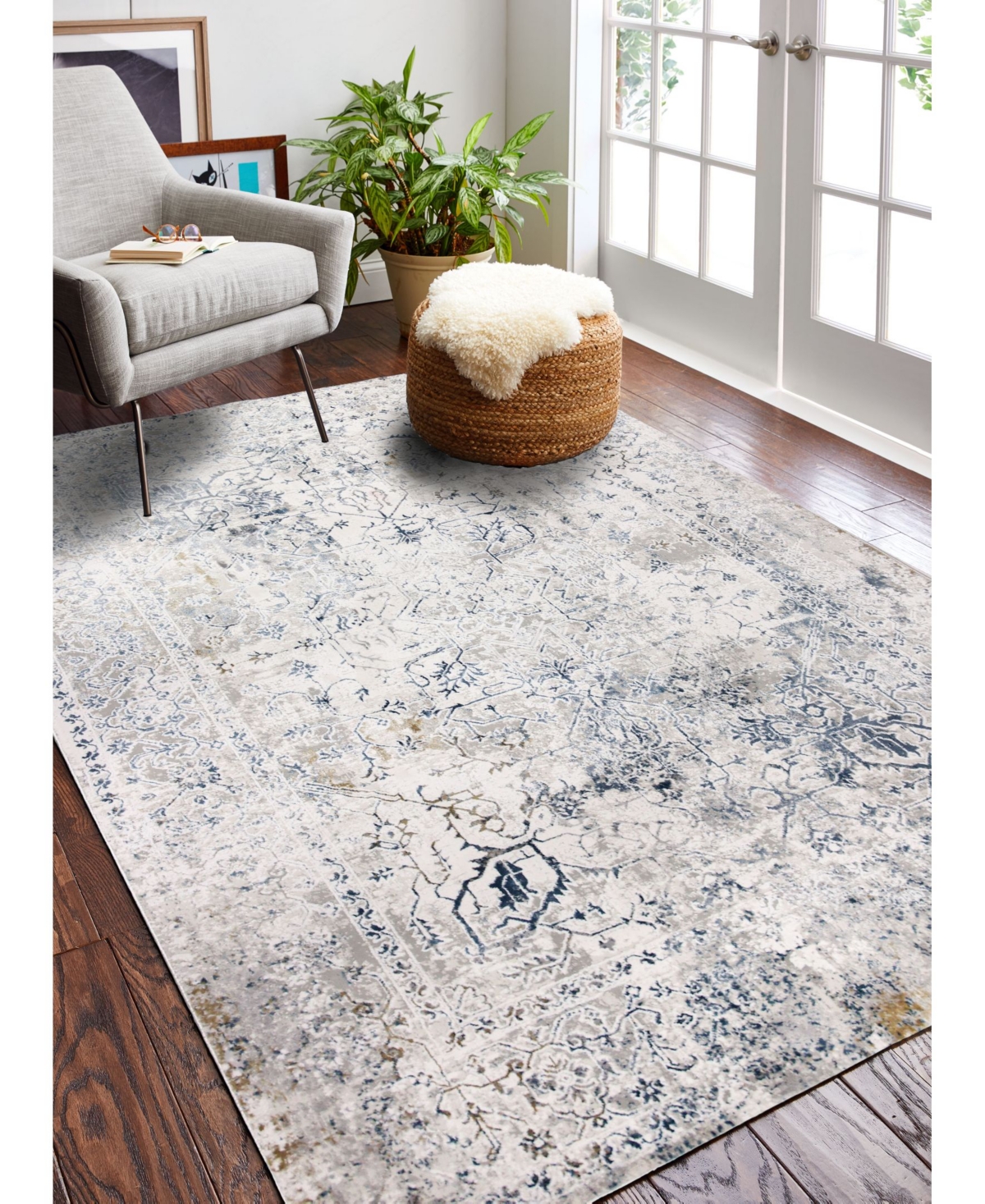Closeout! Bashian Isle Isl-01 Ivory 5' x 7'6" Area Rug