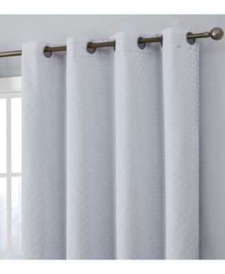 Siena Pattern 100% Complete Blackout Thermal Insulated Double Layer Window Curtain Grommet Panels - Energy Savings & Soundproof, Set of 2