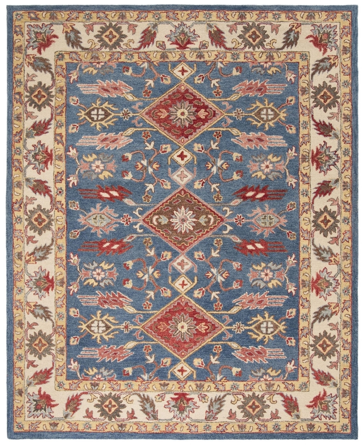 Safavieh Antiquity At506 Blue and Red 8' x 10' Area Rug - Blue