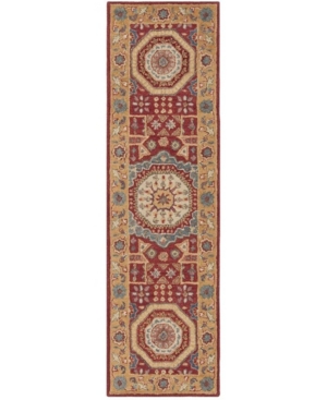 Safavieh Antiquity At501 Red And Orange 2'3" X 8' Runner Area Rug
