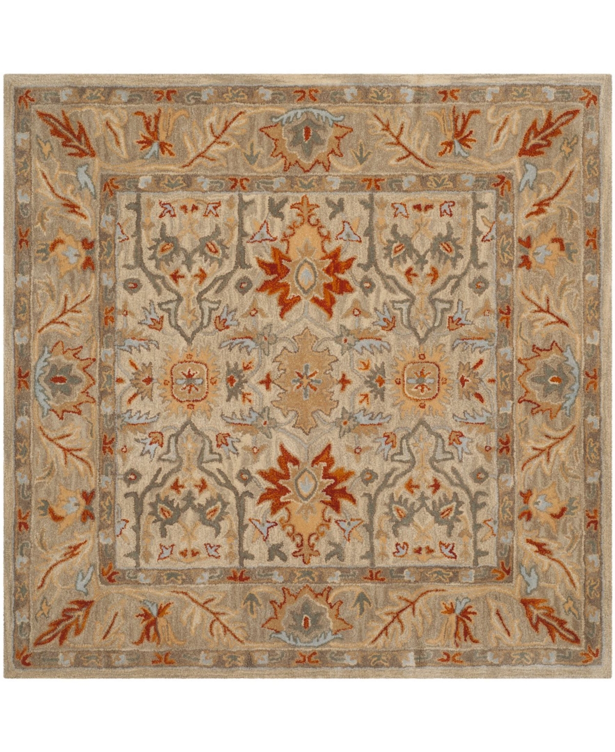Safavieh Antiquity At63 Beige 6' x 6' Square Area Rug - Beige