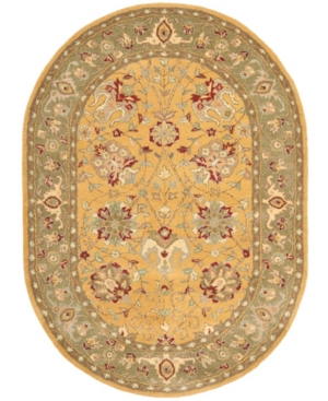 Shop Safavieh Antiquity At21 Gold 7'6" X 9'6" Oval Area Rug