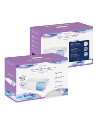 SensorPEDIC Temperature Regulating Coolest Comfort Memory Foam Pillow, Contour