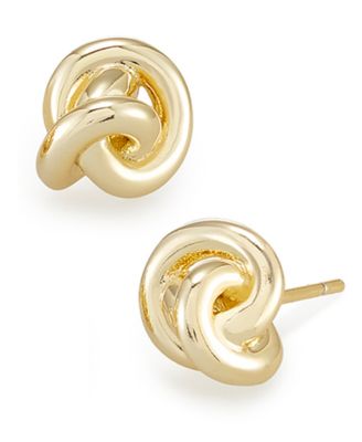 Presleigh Love Knot Stud Earrings in Gold