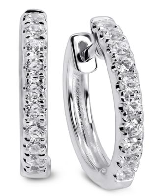 arabella 14k white gold earrings