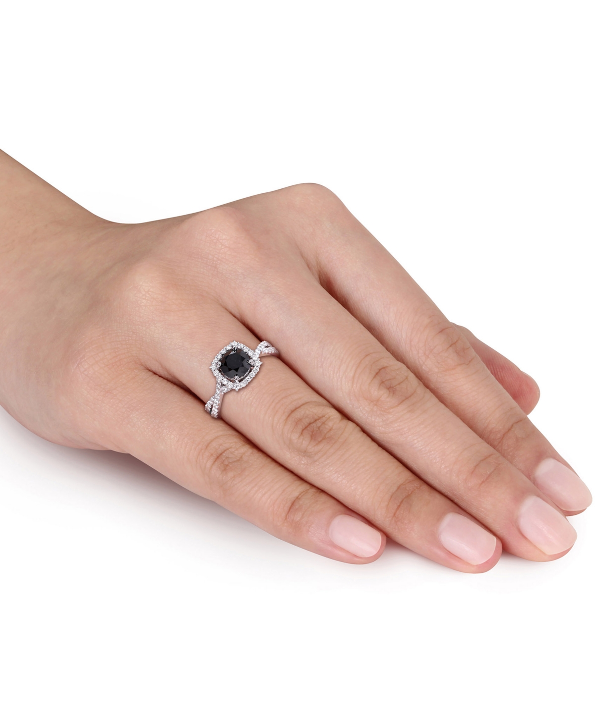 Diamond Halo Engagement Ring (1-1/2 ct. t.w.) in 14K Yellow, White or Rose Gold