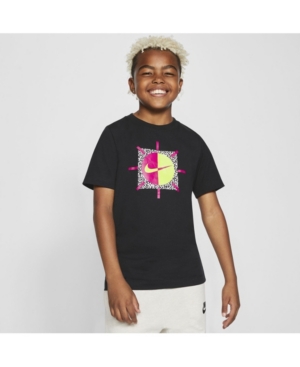 image of Nike Big Boys Beach Swoosh Cotton T-Shirt