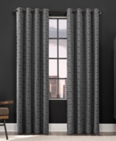 Scott Living Gresham Geometric 100% Blackout Grommet Curtain Panel, 84