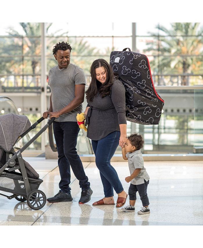 J L childress Disney Baby Ultimate Padded Backpack Car Seat Travel Bag