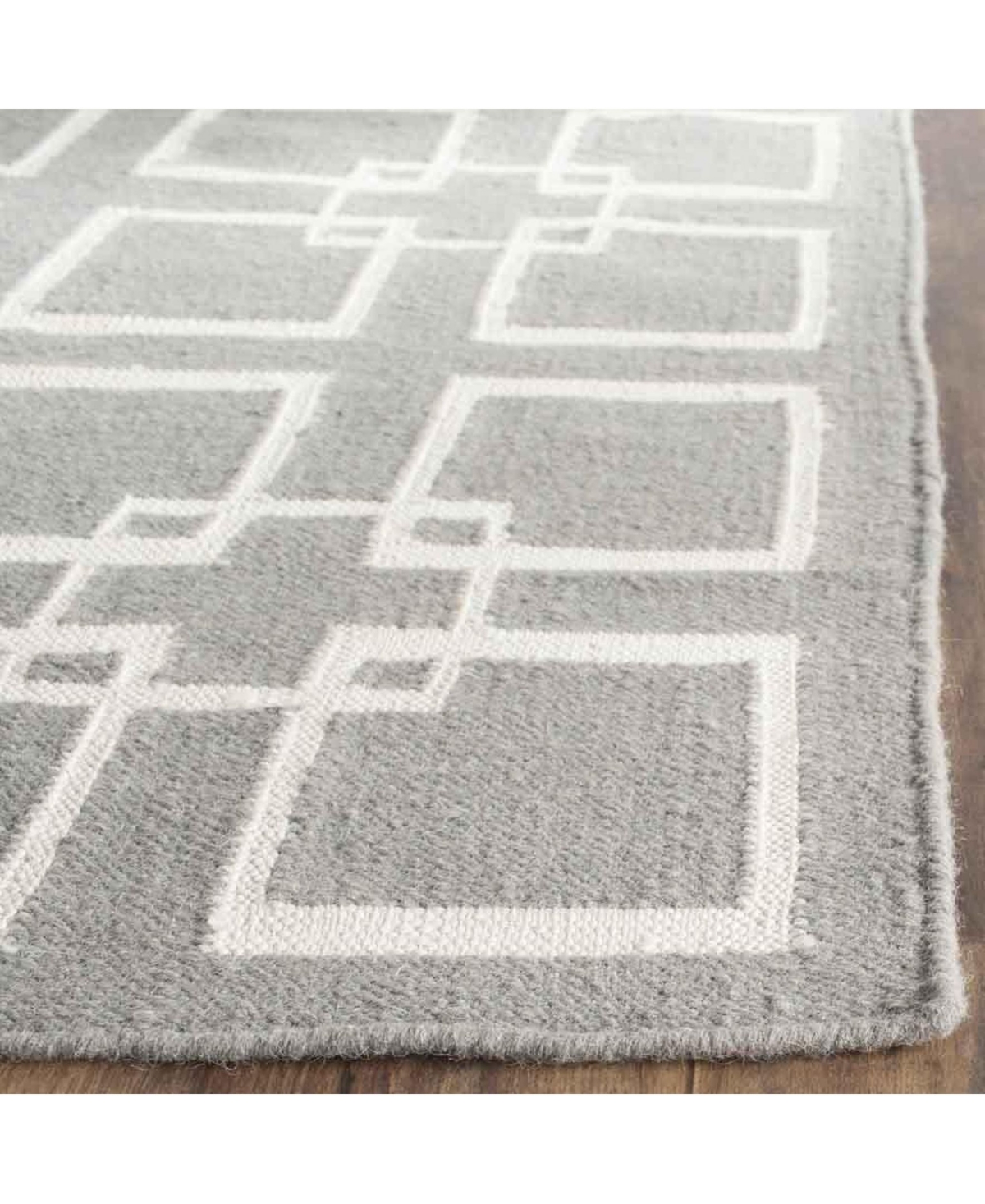 Martha Stewart Collection Square Dance MSR1151CArea Rug - Gray